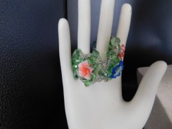 green pink bracelet